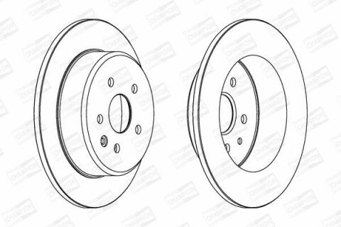 CHAMPION TOYOTA Диск гальмівний задн.Lexus GS 97-,IS 99-