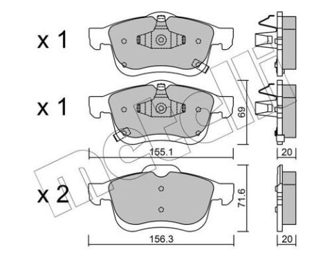 Колодки гальмівні Fiat 500L 13-