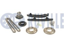 Комплект ланцюга ГРМ (ланцюг+3 направляючі+натягувач+3 шестерні+сальник+кріплення) Ford Transit 2.2TDCi 06- Комплект ланцюга ГРМ (ланцюг+3 направляючі+натягувач+3 шестерні+сальник+кріплення) Ford Transit 2.2TDCi 06-