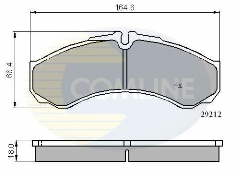 CBP0909 Comline - Гальмівні колодки до дисків