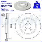 Диск гальмівний задній MUSTANG купе 3.7 FORD