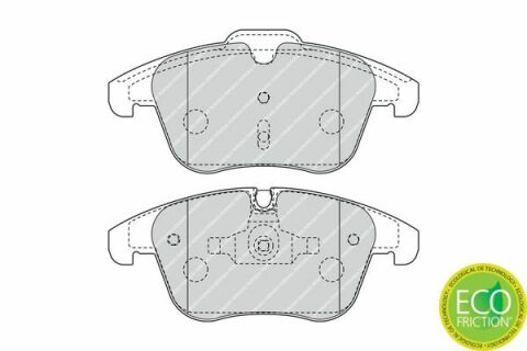 FERODO CITROEN Гальмівні колодки передні C5 III 08-,Peugeot 407 04-,508 10-