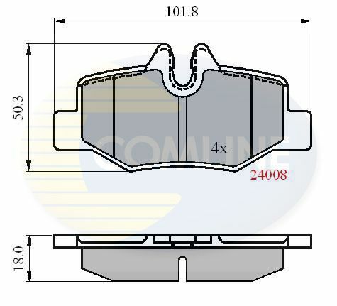 CBP01306 Comline - Гальмівні колодки до дисків