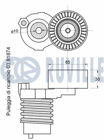 Ролик натяжной captur, clio iv, ladjar, kangoo, megane iii, dacia dokker, duster, logan 1.2 tce