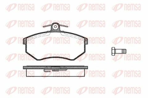 VW Тормозные колодки передн.Audi 80,100,A4,Passat 77-