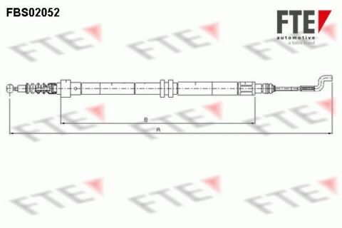 Трос ручника (задній) VW T4 97-03 (935/716mm)