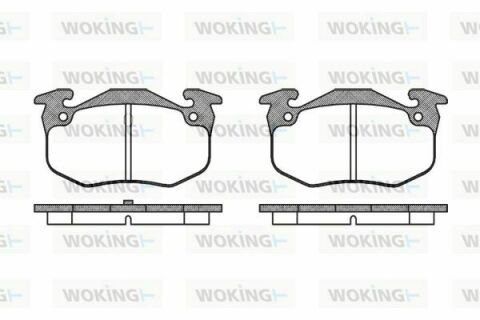 Тормозные колодки зад. Peugeot 206 99-/Renault Megane I 96-03