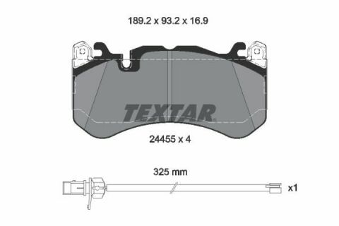 Колодки тормозные (передние) Audi A6 08-18/A7 13-18 (Brembo) (с датчиком)