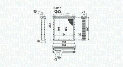 Радиатор печки VW Golf/Passat 03-14 (BR442)