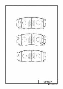 Комплект тормозных колодок, дисковый тормоз