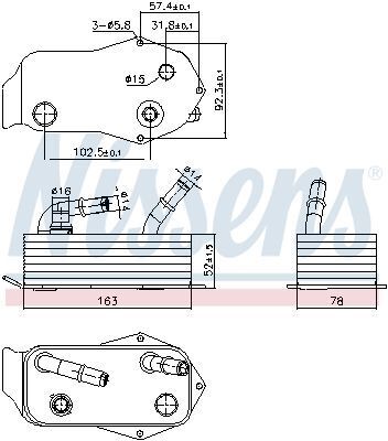 Масляный радиатор 1 E81/87, 3 E90, X1 E84