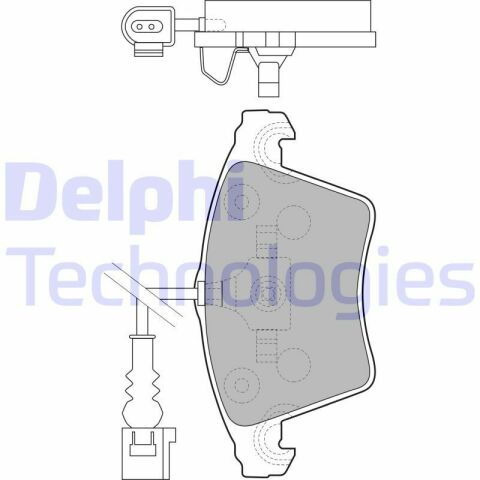 Колодки гальмові передні T5 1.9/2.5TDI 03- (з Датчик) VW