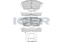 Колодки тормозные (передние) Dodge i10 07-/Kia Picanto/Ray 11-