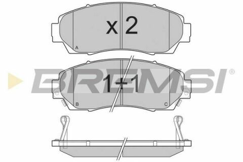 Гальмівні колодки пер. Honda CR-V 07- (akebono)