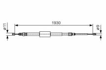 Шланг тормозной задний левый/правый RENAULT Megane II Coupe -09