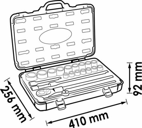 Набор насадок 1/2&quot; (25 предметов)