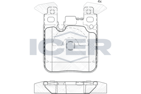 Колодки гальмівні (задні) BMW 1 (F20/F21)/3 (F30/F31/F34/F80)/4 (F32/F82) 11- B37/B47/N13/N47/N55 Колодки гальмівні (задні) BMW 1 (F20/F21)/3 (F30/F31/F34/F80)/4 (F32/F82) 11- B37/B47/N13/N47/N55