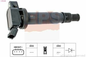 Катушка зажигания avensis, camry, rav 4, 2,0-2,4 00-, land cruiser 4,0 03-.