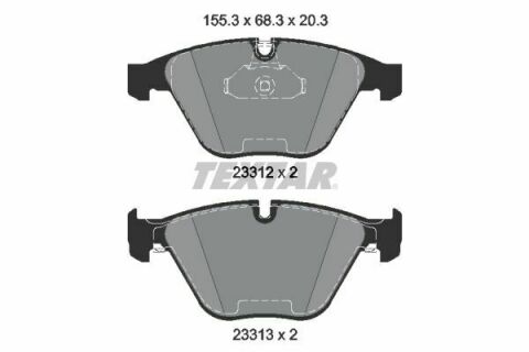 Колодки гальмівні (передні) BMW 5 (E60)/6 (E64)/7 (E65) 01-10 (Teves)