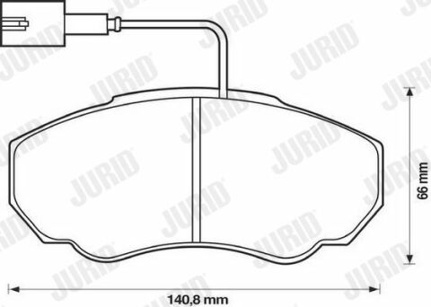 JURID CITROEN Колодки тормозные передн.Jumper,Fiat Ducato,Peugeot Boxer 02-