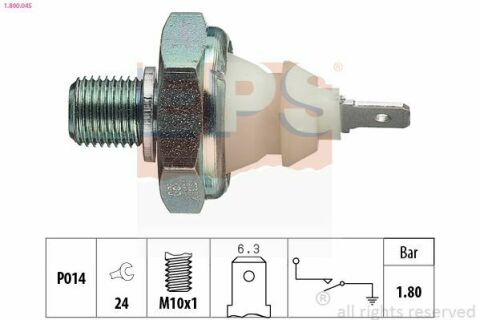 EPS VW Датчик давл.масла 1,6-2,0bar (різьба звичайн.)