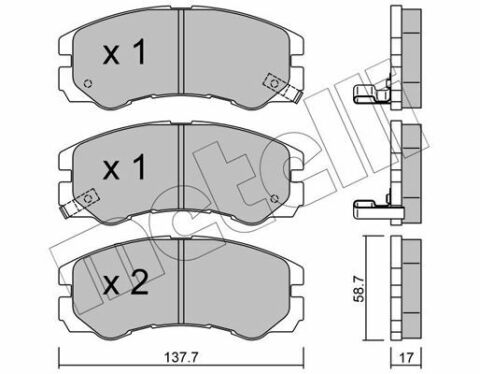 Колодки тормозные (передние) Opel Frontera/Monterey/Isuzu Troper 92-04