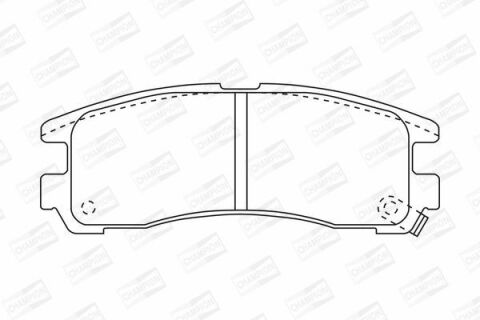 Тормозные колодки задние Galant,Pajero,Chrysler Sebring MITSUBISHI