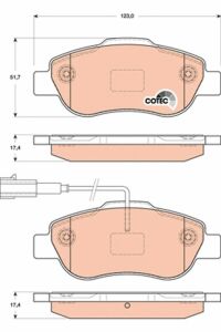 TRW OPEL Колодки гальмові передні Corsa 06 -