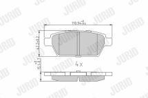 тормозные колодки задние mazda 6 2.3