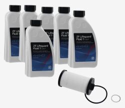 Фільтп акпп (7ст.) + 6л олії zf lifeguardfluid, 7.4 dct audi, skoda, 12-