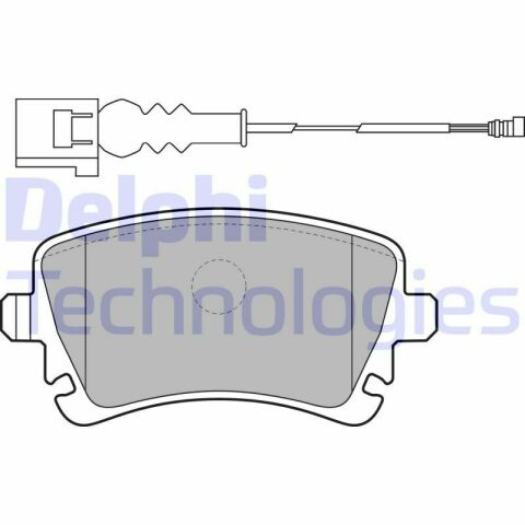 Колодки тормозные (задние) VW T5 (Lucas) (с датчиком)