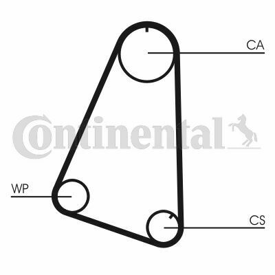 Ремінь ГРМ Opel Corsa A/Kadett 1.3 79-89 (104x15)