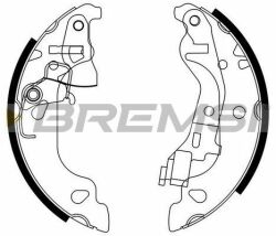 Тормозные колодки зад. Fiat Punto 99-12 (AP) Тормозные колодки зад. Fiat Punto 99-12 (AP)