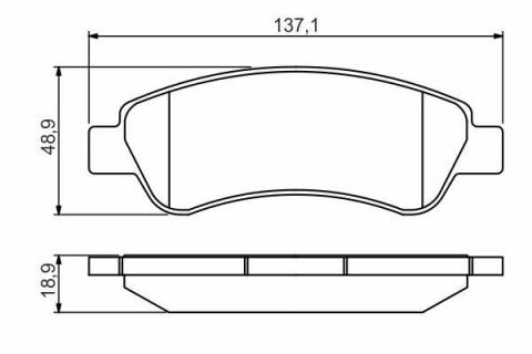 Тормозные колодки (задние) Citroen Jumper/Fiat Ducato/Peugeot Boxer 06- (с аксессуарами)