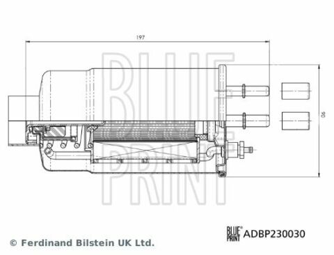 Фильтр топливный Peugeot Boxer/Fiat Ducato 2.0D/2.3D/3.0D 07-