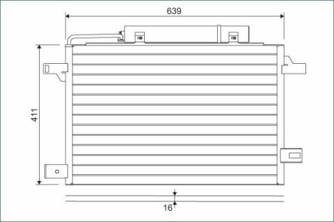 Радиатор кондиционера MB A-class (W169)/B-class (W245) 1.5-2.0LPG 04-12 (с осушителем)