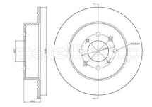 Диск тормозной (задний) Honda Civic 00-05 (260x10)