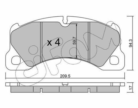 Колодки тормозные Touareg 3,0-4,2 10- VW