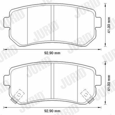 гальмівні колодки задніi30 07-, kia ceed, carens 02-