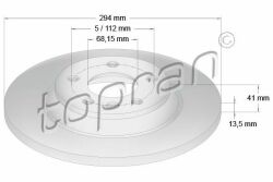 Диск тормозной задний Volkswagen T4 97– Диск тормозной задний Volkswagen T4 97–