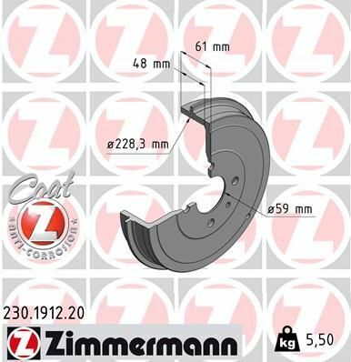 Тормозные барабаны задние ZN