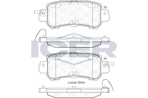 Колодки тормозные (задние) Mazda CX-3 15-/CX-5 11-17