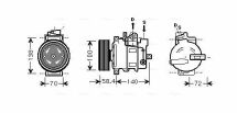 Компрессор кондиционера A4 B6 00-, A4 B7 04-, SEAT AUDI Компрессор кондиционера A4 B6 00-, A4 B7 04-, SEAT AUDI