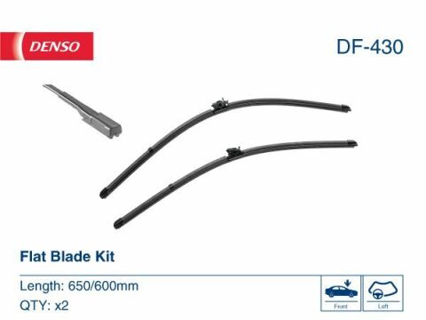 Комплект стеклоочистителей flat blade kit