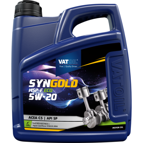 Моторное масло Vatoil SynGold MSP-F ECO 5W20 4л. (ACEA A1 B1, API SN, Ford WSS-M2C948-B)