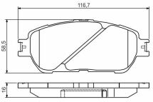 Колодки передні гальмові Camry,Previa, Lexus ES 01- TOYOTA