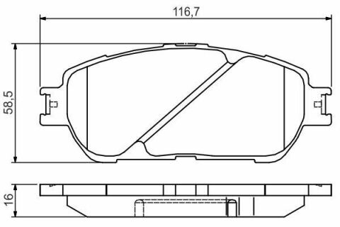 Колодки передні гальмові Camry,Previa, Lexus ES 01- TOYOTA