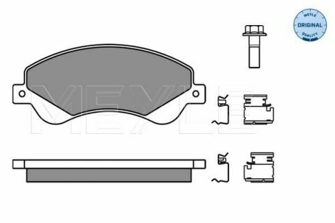 Колодки тормозные (передние) Ford Transit V347 06- (FWD)