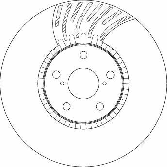 Гальмівний диск перед. Lexus GS/IS/RC 2.0-4.6 05- Пр.