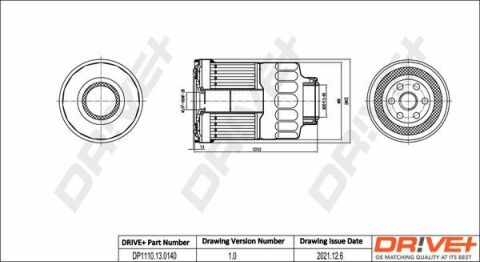 DP1110.13.0140 Drive+ - Фільтр палива